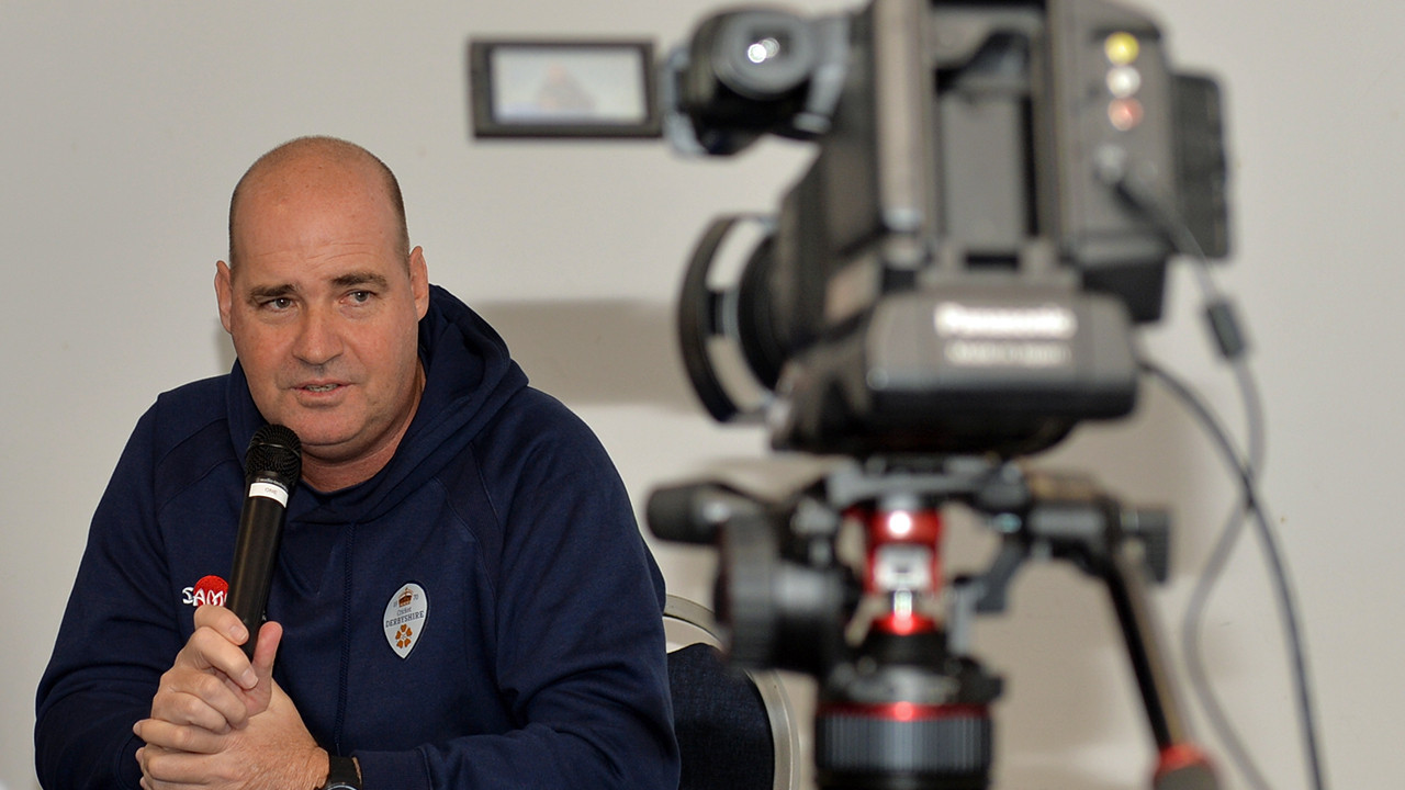 Mickey Arthur&#8217;s first Derbyshire press conference