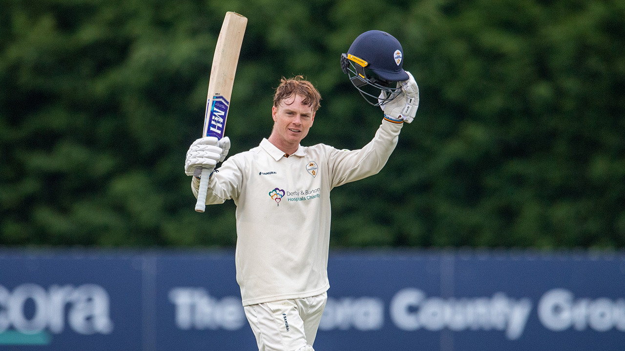 Guest digs in for century on positive opening day