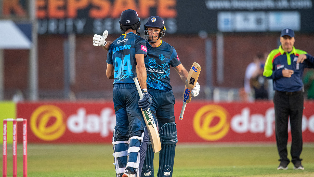 Madsen, Masood guide Falcons to fifth-consecutive T20 win