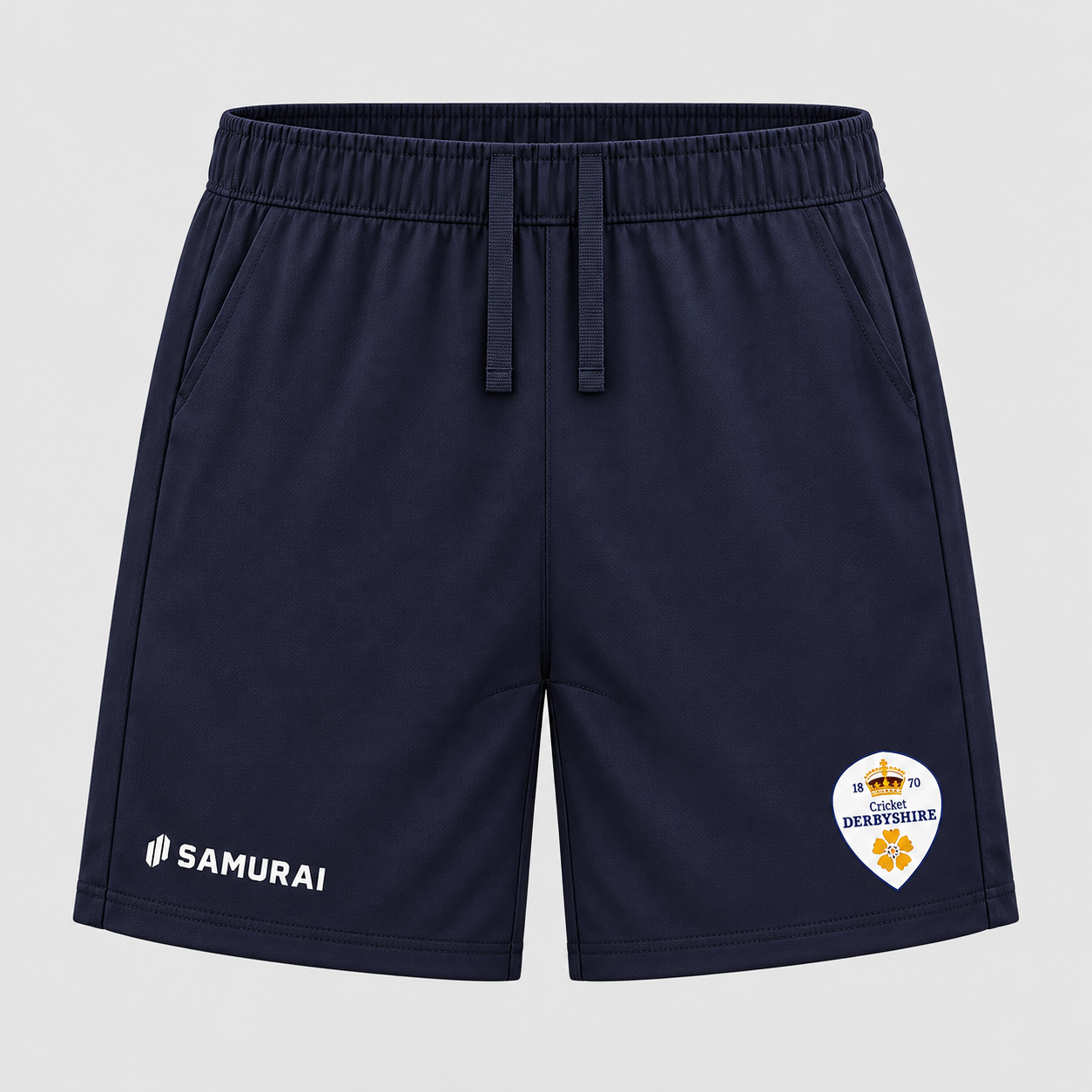 Navy Derbyshire Cricket Training Shorts