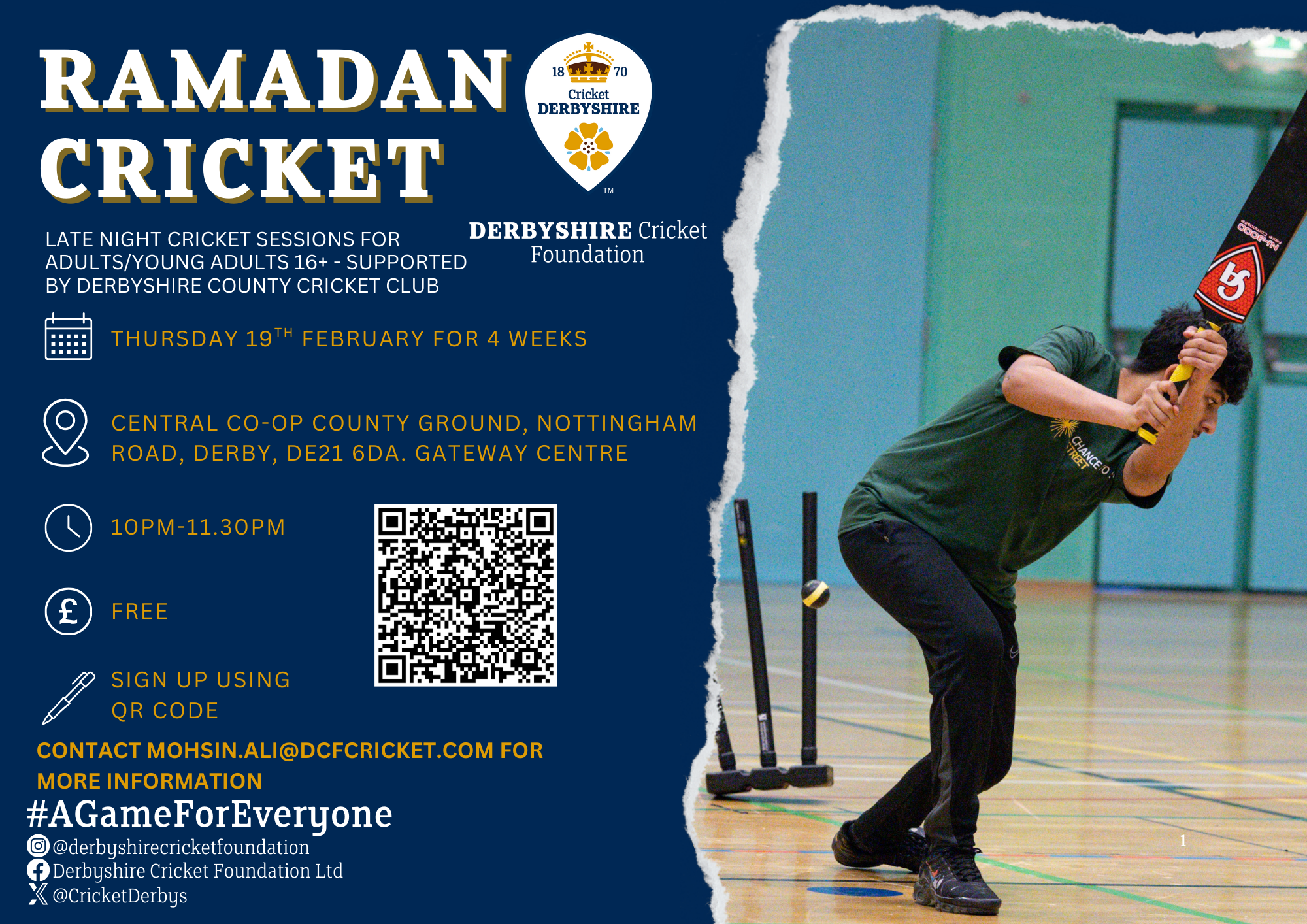 Ramadan cricket lanscape